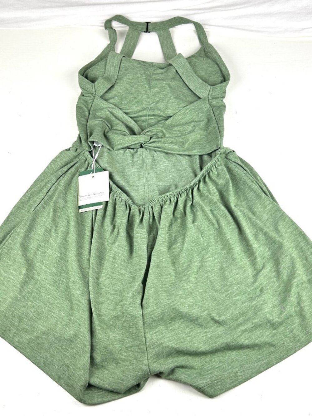 Halara Athletic Romper Green One-Piece Activewear NEW WITH TAGS Sz Medium